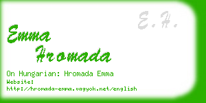 emma hromada business card